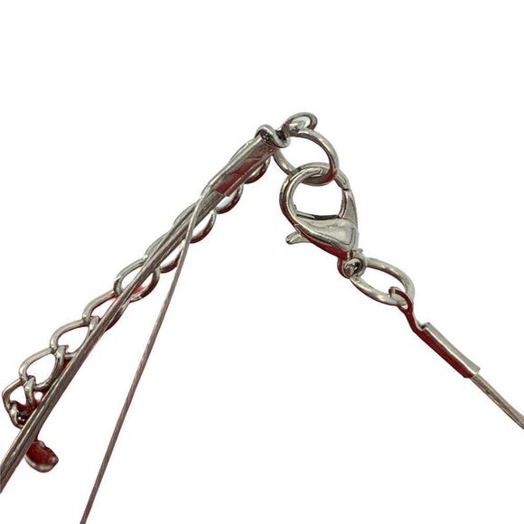 Women’s Lot Glass Bead Necklace Earring Set Green 0350 Layered Tiered 20" - Picture 7 of 11